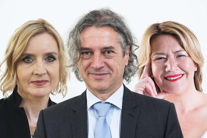 Mojca Šetinc Pašek, Robert Golob, Vesna Vuković | Foto STA