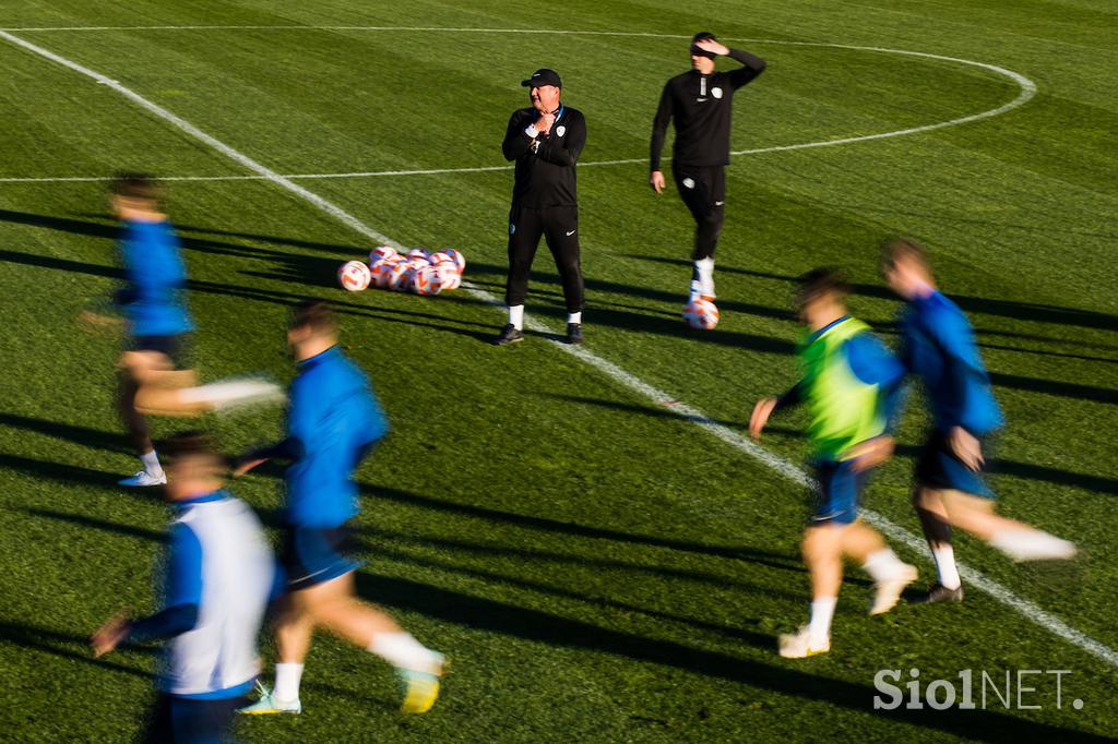 Slovenska nogometna reprezentanca trening