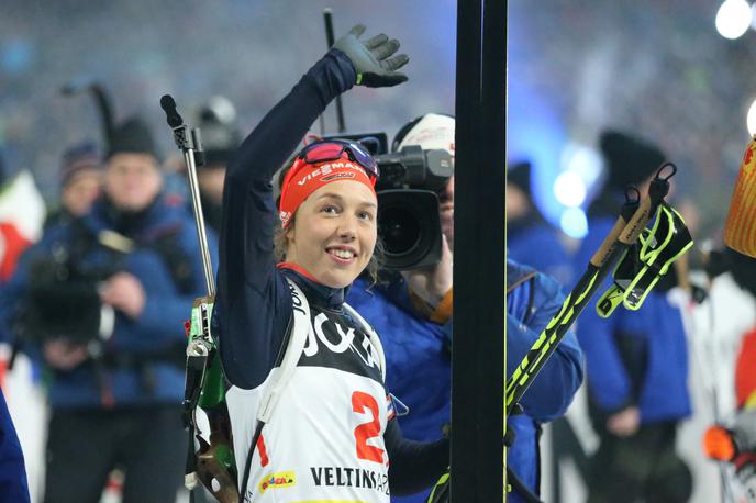 Gelsenkirchen biatlon 2019 Laura Dahlmeier | Nemška šampionka Laura Dahmleier se je od biatlona poslovila v velikem slogu. | Foto Guliver/Getty Images