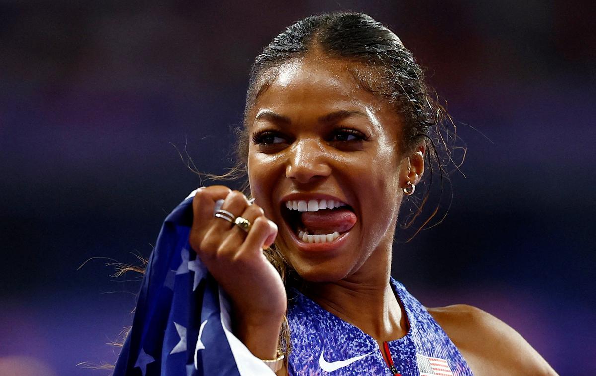 Gabrielle Thomas, Pariz 2024 | Gabrielle Thomas se je v torek vpisala v olimpijsko zgodovino. | Foto Reuters