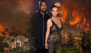 Kim in Kanye med gašenjem požara v Kaliforniji najela zasebne gasilce