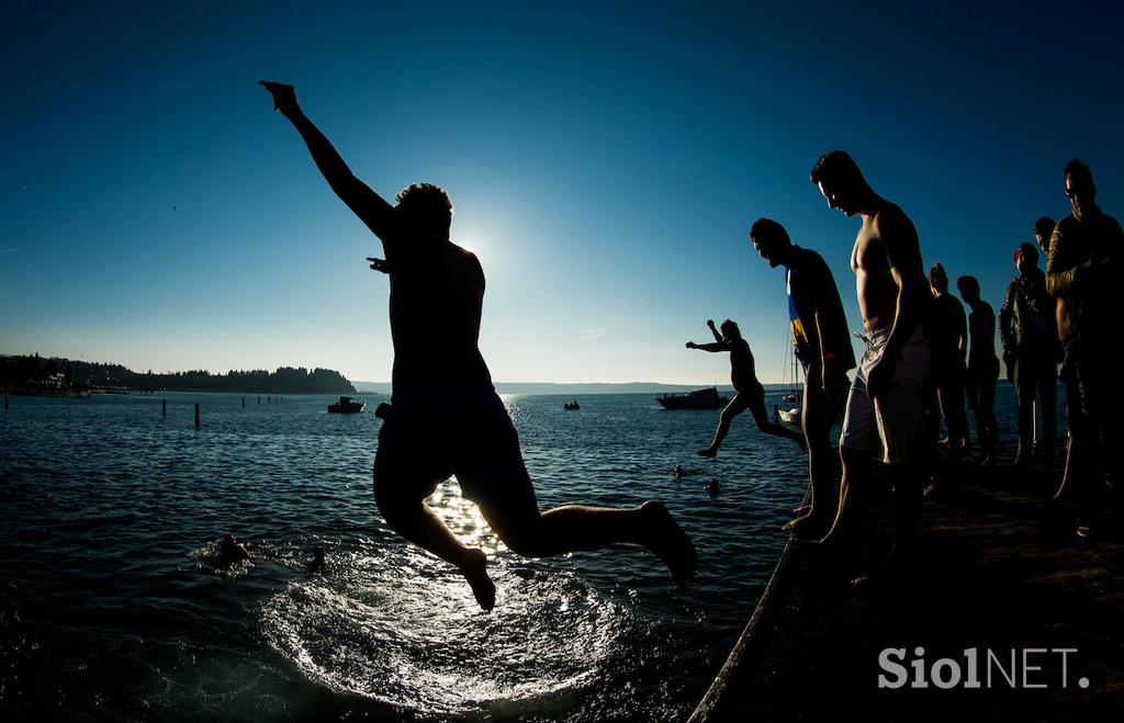 Novoletni skok v morje Portorož