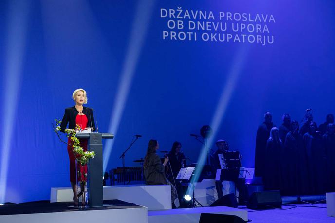 Urška Klakočar Zupančič | Slavnostna govornica na državni proslavi ob dnevu upora proti okupatorju je bila predsednica državnega zbora Urška Klakočar Zupančič. | Foto STA