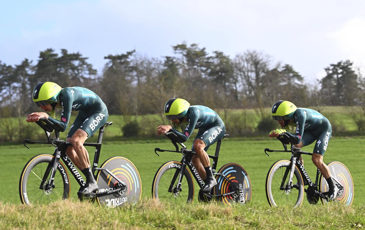 Pariz - Nica, BORA - hansgrohe, Primož Roglič | Primož Roglič je z novimi kolegi iz BORE - hansgrohe danes na ekipnem kronometru zasedel šele 11. mesto.  | Foto Guliverimage