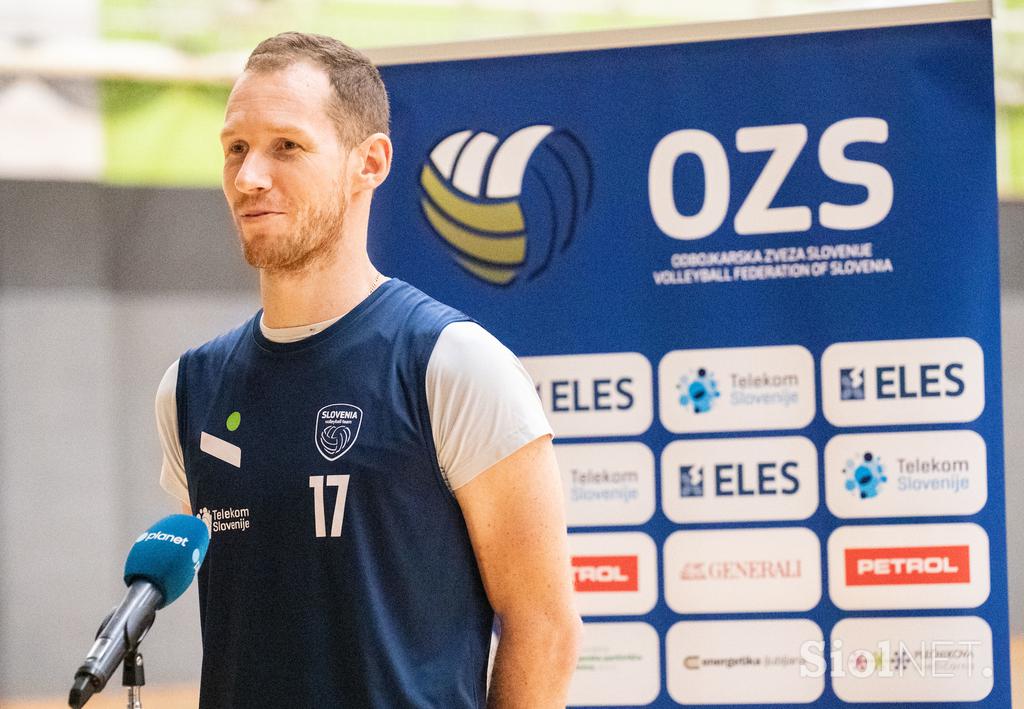 trening slovenske odbojkarske reprezentance