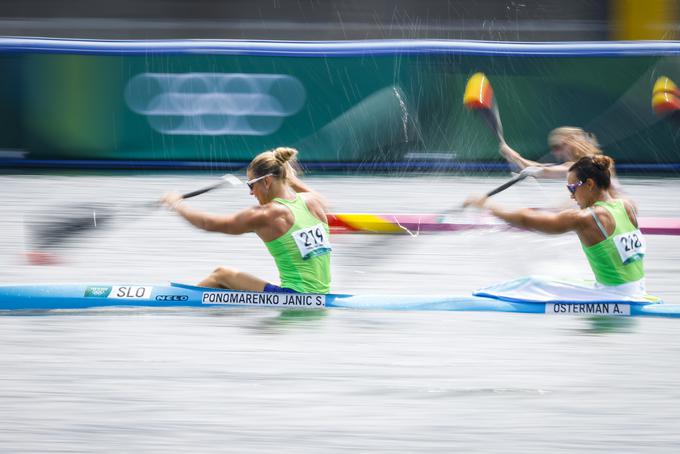 Špela Ponomarenko Janić in Anja Osterman sta se uvrstili v polfinale. | Foto: Anže Malovrh/STA