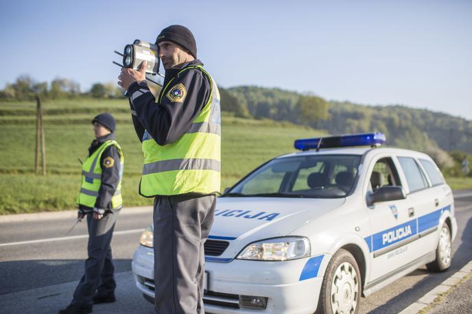 Policija merjenje hitrosti