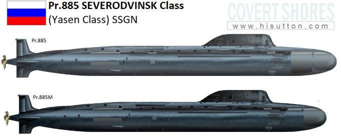 Primerjava med najnovejšo podmornico Severodvinsk in nekoliko manjšo Kazan. | Foto: 