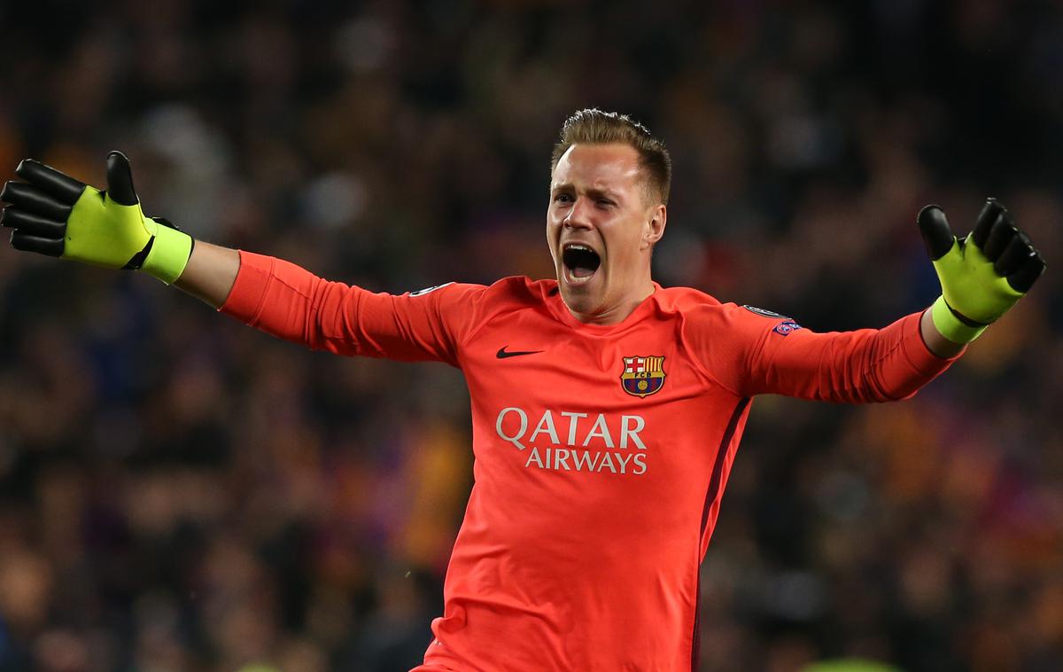 Marc Andre Ter Stegen | Marc Andre ter Stegen si je na zadnji tekmi španskega prvenstva poškodoval desno koleno. | Foto Reuters