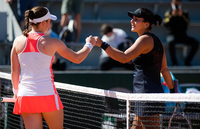 Tamara Zidanšek je v prvem krogu premagala Bianco Andreescu, trenutno sedmo igralko sveta. | Foto: Guliverimage/Vladimir Fedorenko