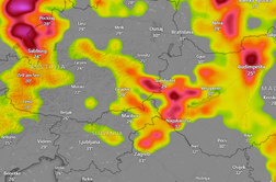 Napoved se uresničuje: v Avstriji že klestila toča, zdaj tudi pri nas #video