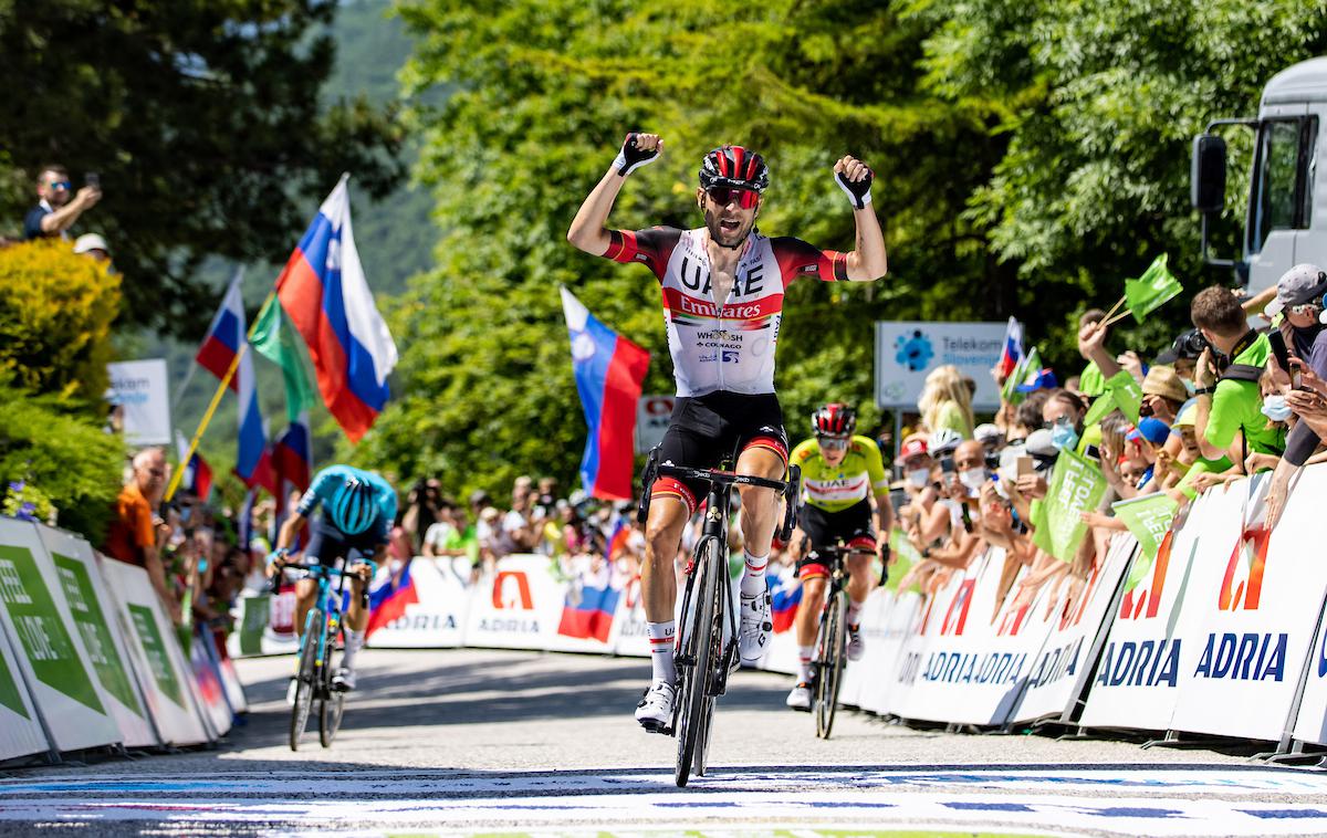 Po Sloveniji 2021 - 4. etapa | Diego Ulissi je zmagovalec kraljevske etape dirke Po Sloveniji, Tadej Pogačar pa ostaja trdno v skupnem vodstvu. | Foto Matic Klanšek Velej/Sportida