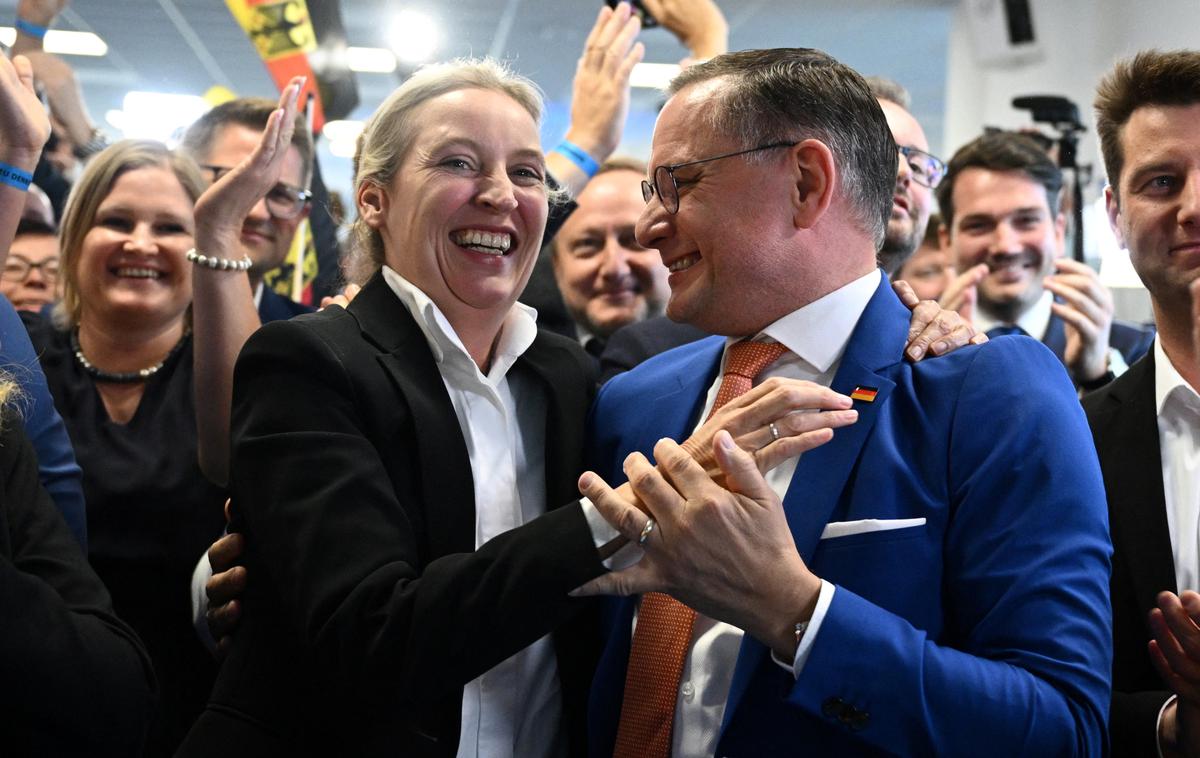 AfD | Skrajno desna Alternativa za Nemčijo (AfD) je zabeležila visoko podporo. | Foto Reuters