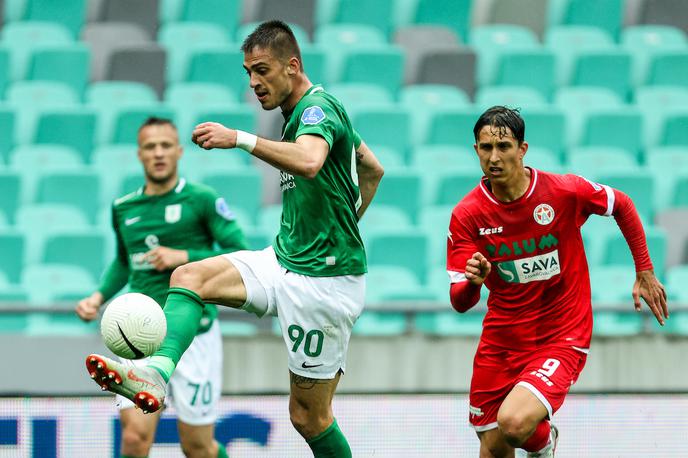 NK Olimpija : NK Aluminij, prva liga | Olimpija in Aluminij sta se razšla z delitvijo točk. | Foto Vid Ponikvar/Sportida