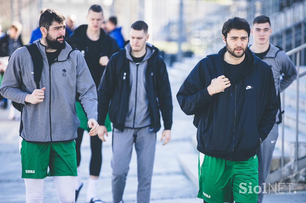 slovenska košarkarska reprezentanca trening