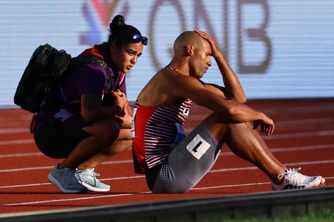 Damian Warner | Prvi favorit za naslov prvaka v deseteroboju Damian Warner je po poškodbi odstopil od tekmovanja. | Foto Guliverimage