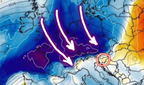 Konec oktobra prihaja ohladitev, temperature tudi pod ledišče #animacija