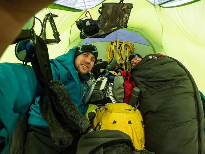 Rožle Bregar in Miha Kažič v baznem taboru na Denaliju | Foto: Rožle Bregar