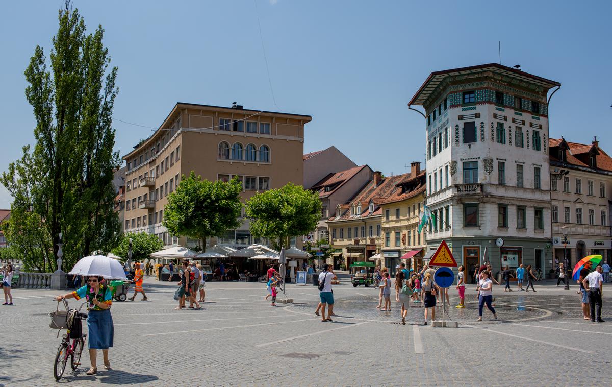 Prešernov trg, turisti | Foto Klemen Korenjak