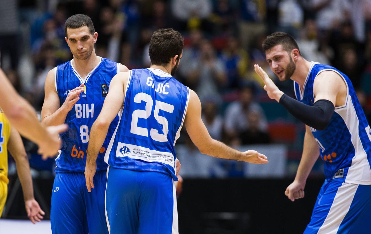 Jusuf Nurkič, BiH | Košarkarji BiH so v Sarajevu premagali favorizirano Francijo. Z 21 točkami je zablestel Jusuf Nurkić (desno). | Foto Guliverimage