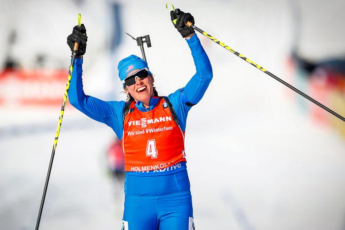 Američanka Susan Dunklee je osvojila tretje mesto. | Foto: Reuters