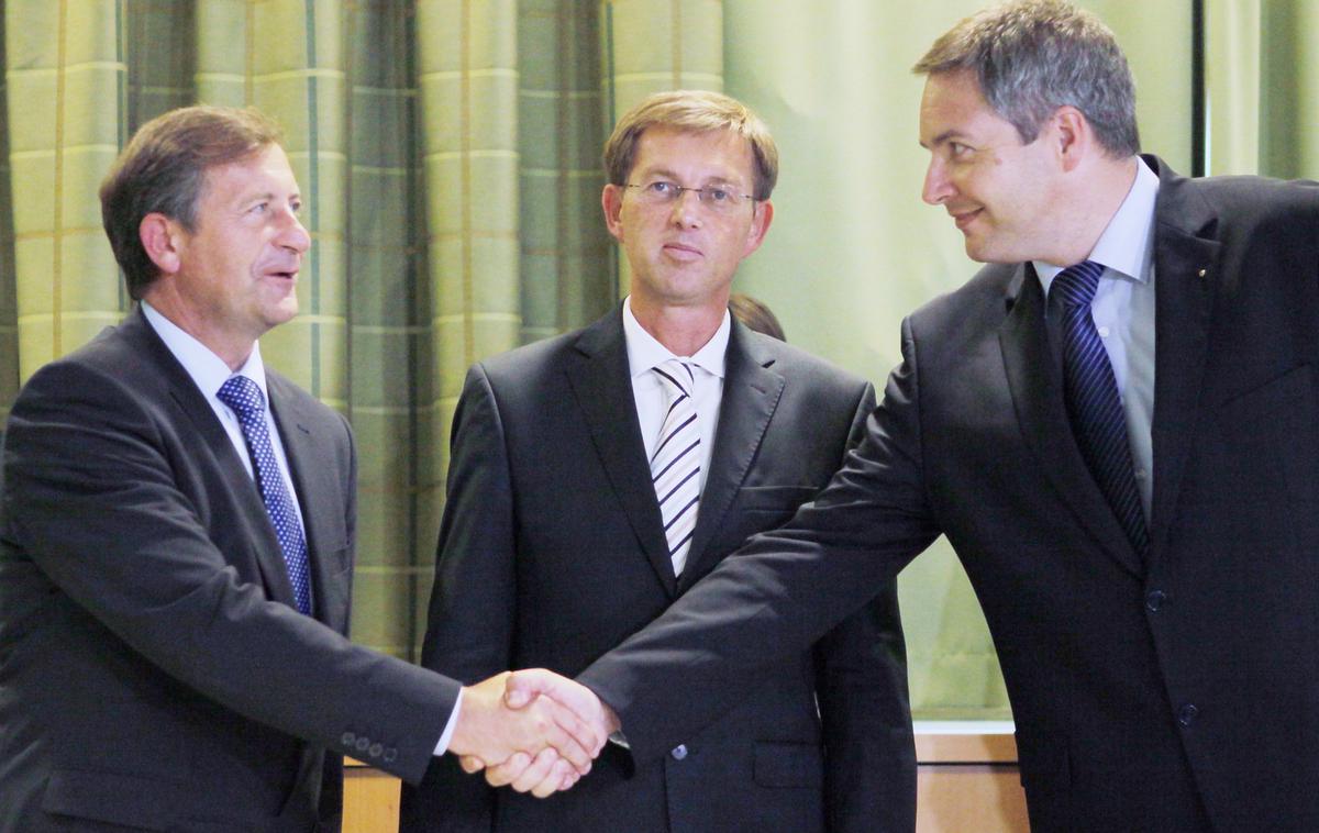 Dejan Židan, Miro Cerar, Karl Erjavec | Foto STA