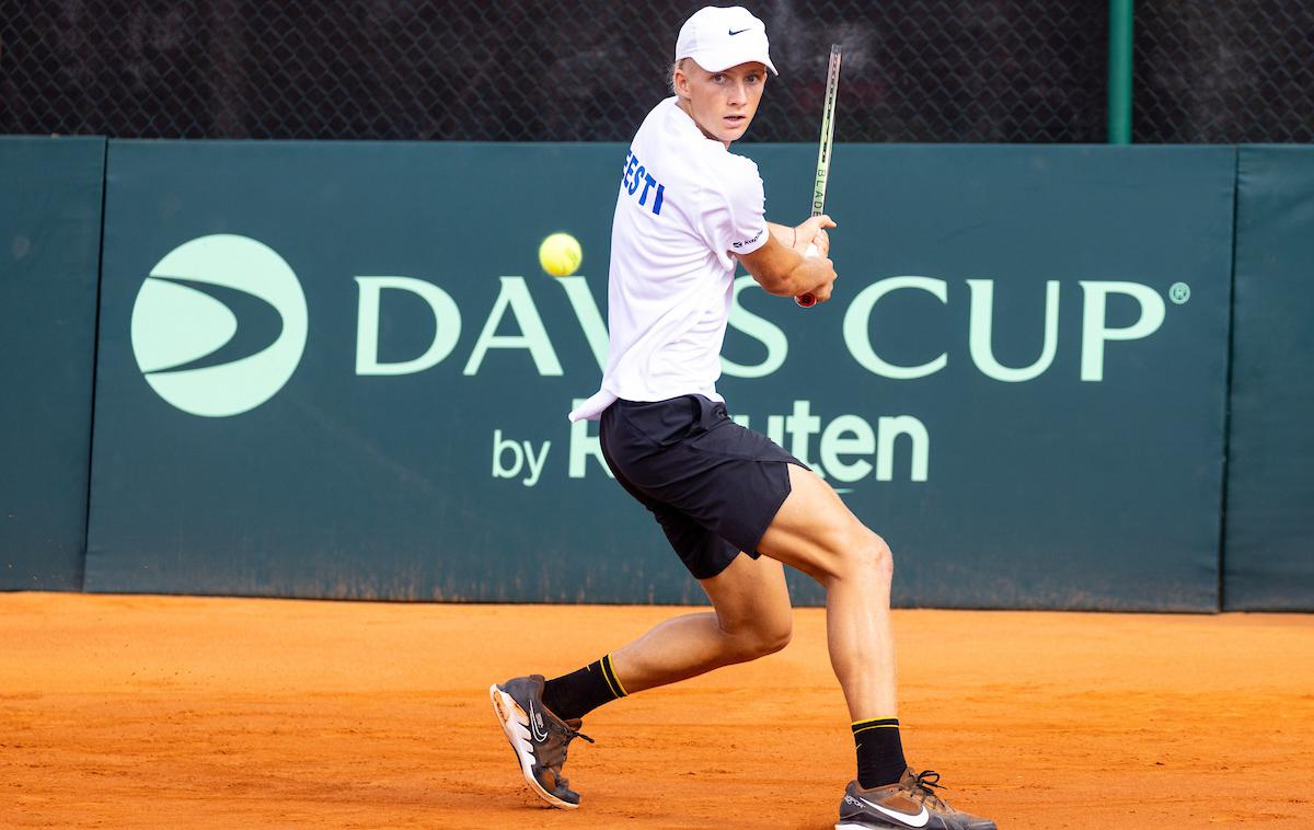 Slovenija Estonija Davisov pokal Mark Lajal | Sebastian Dominko | Foto Matic Klanšek Velej/Sportida