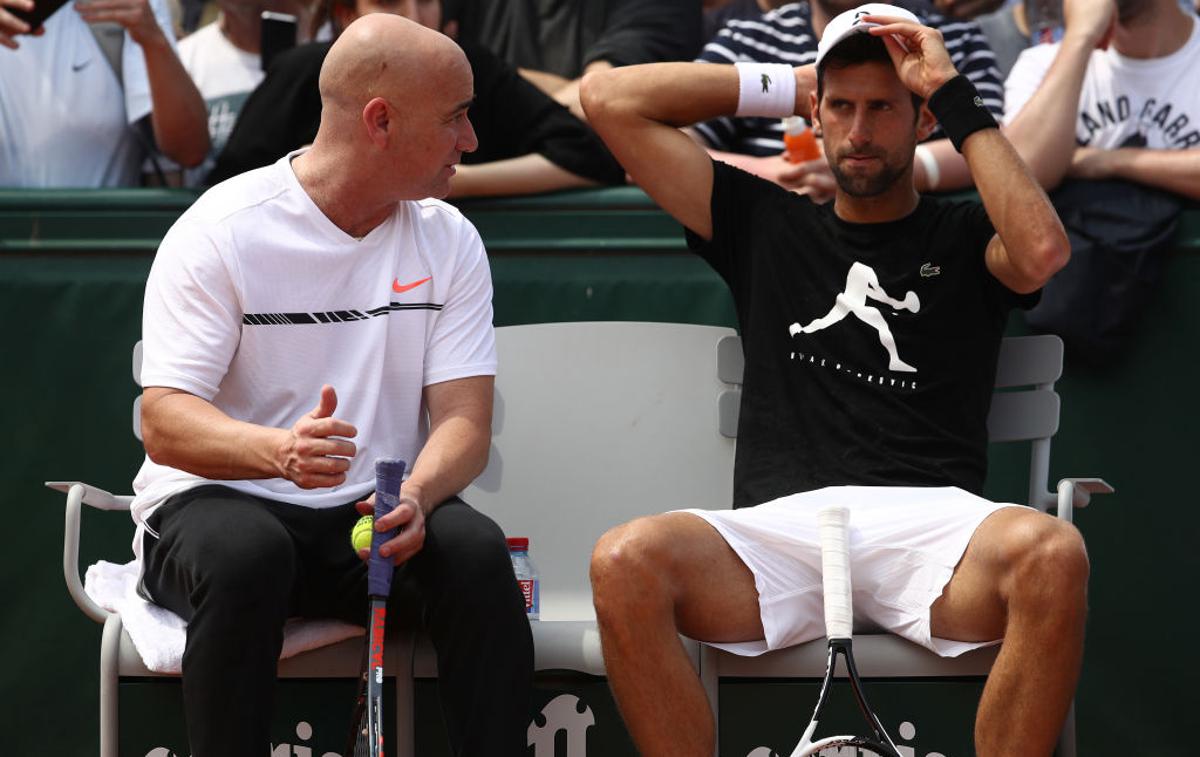 Novak Đoković in Andre Agassi | Foto Guliver/Getty Images