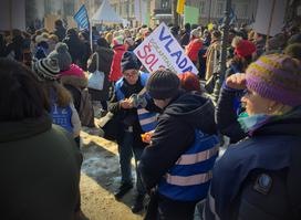 Protest Sviza v Ljubljani