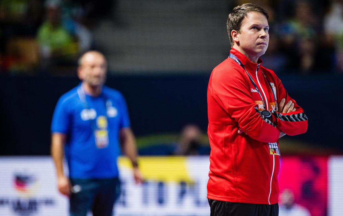 EHF Euro2022: Slovenija - Srbija, rokomet Uroš Bregar | Uroš Bregar je s Srbijo moral priznati premoč Sloveniji, a dan po zmagi Slovenije. | Foto Grega Valančič/Sportida