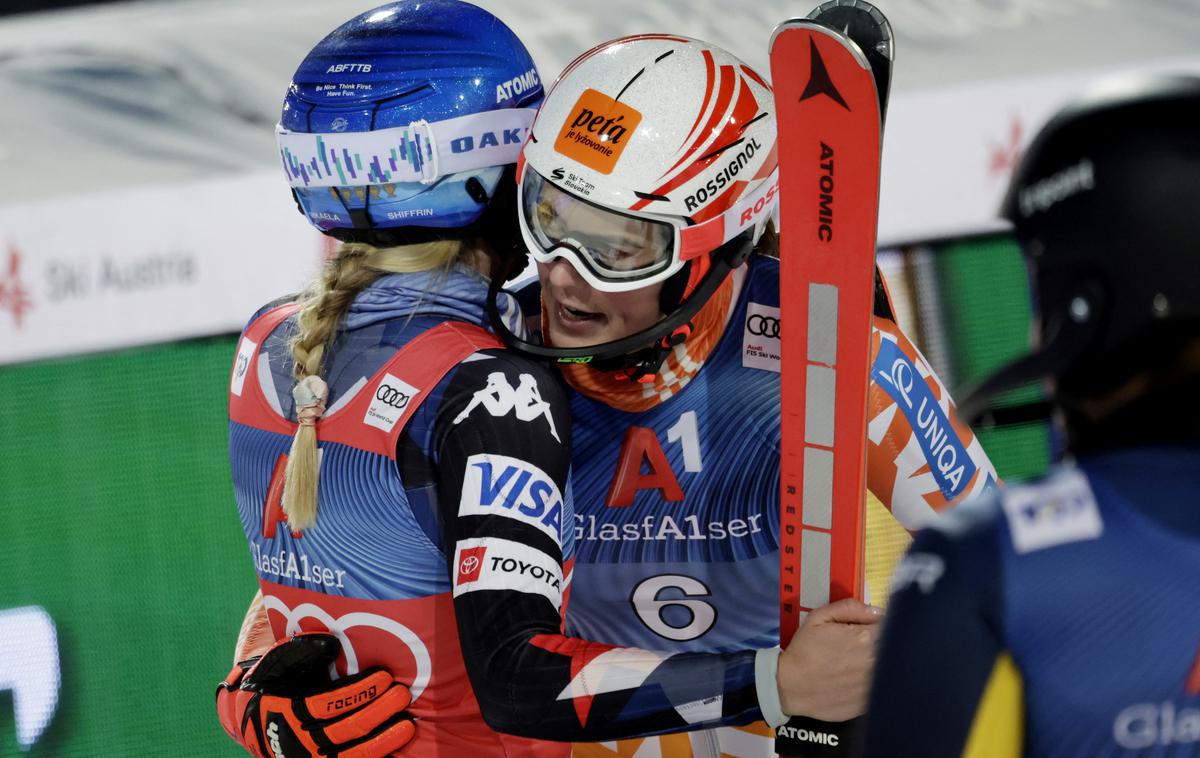 Mikaela Shiffrin, Petra Vlhova, Flachau | Mikaela Shiffrin je zmagovalka slaloma v Flachauu. | Foto Guliverimage