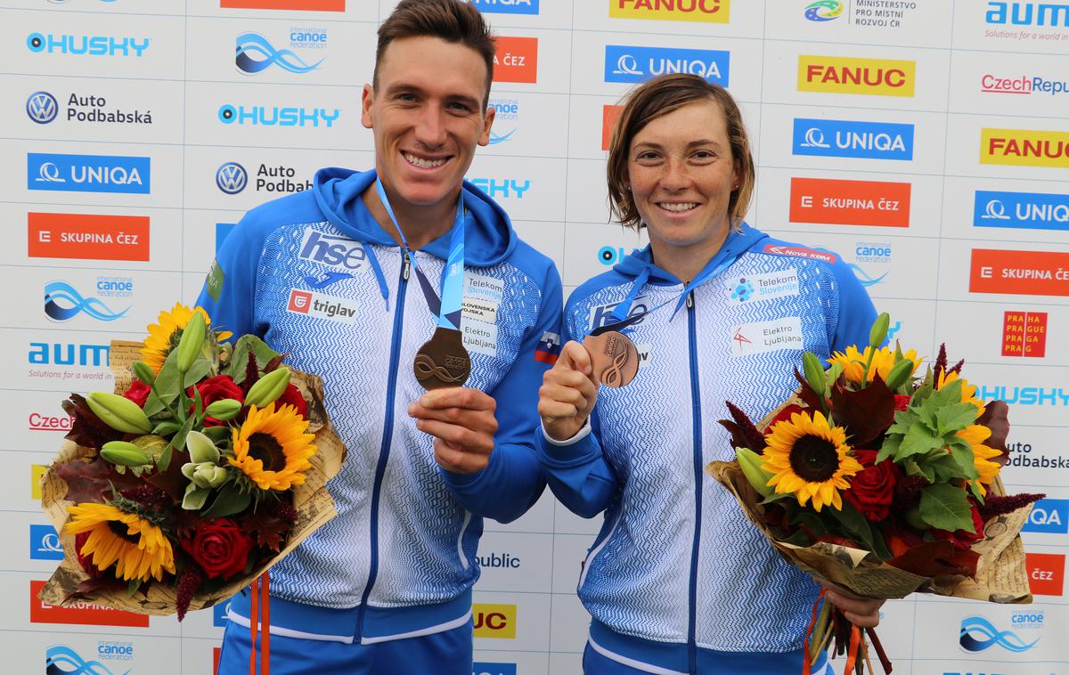 Benjamin Savšek, Eva Terčelj | Luka Božič in Eva Terčelj sta se zavihtela na tretje mesto. | Foto Nina Jelenc