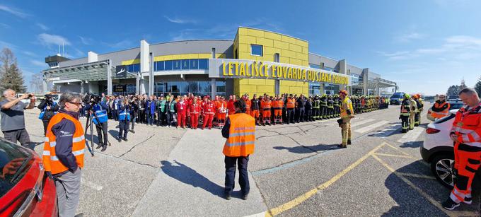 regijska vaja, letališče Maribor | Foto: UKC Maribor