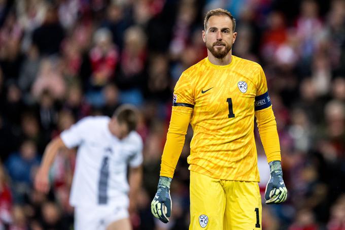 Jan Oblak na reprezentančni tekmi ni prejel tako veliko zadetkov že dobri dve leti. | Foto: Guliverimage