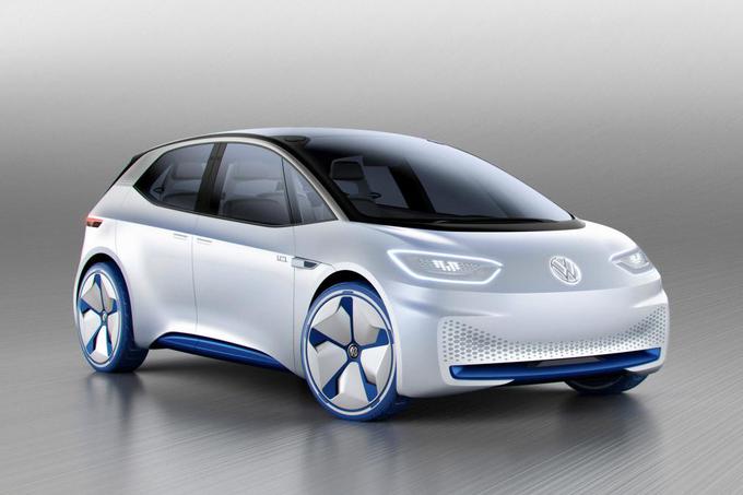 Študija I.D. s 125-kilovatnim elektromotorjem, ki bi imel lahko realnih okrog 400 kilometrov dosega. Bistvo študije je tudi povsem nova platforma električnih vozil MBE. | Foto: Volkswagen