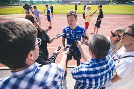 trening Kranj smučarski skakalci Anže Lanišek