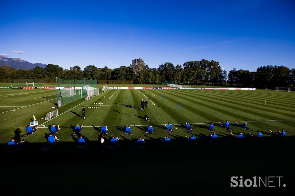 Slovenska nogometna reprezentanca trening