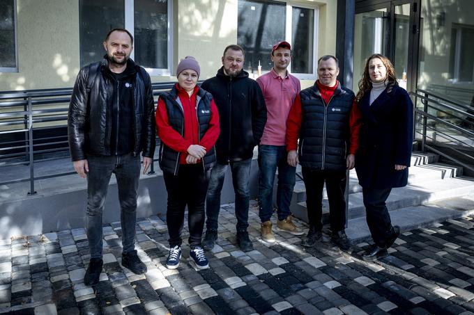 Ustvarjalci projekta rehabilitacijskega centra za otroke s posebnimi potrebami in invalide.  | Foto: Ana Kovač