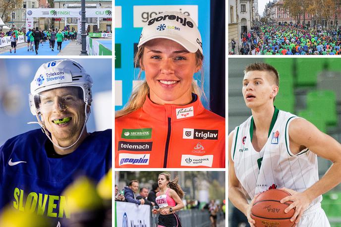 kolaž ljubljanski maraton | Besedo o teku imajo Aleš Mušič, Anamarija Lampič in Blaž Mesiček. | Foto Sportida