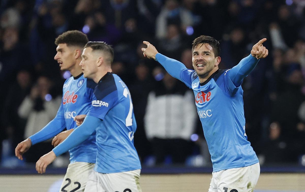 Giovanni Simeone | Giovanni Simeone je dosegel zmagoviti zadetek za Napoli v 86. minuti. | Foto Reuters