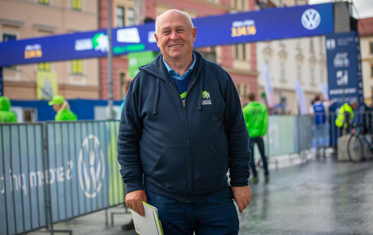 Gabrijel Ambrožič | Gabrijel Ambrožič, ki je na ljubljanskem maratonu odgovoren za povabljene elitne atlete, je glede na razpoložljivi proračun zadovoljen z opravljenim. V prihodnje si na ljubljanskih ulicah želi videti več rekreativnih maratoncev in maratonk. | Foto Peter Kastelic/AZS