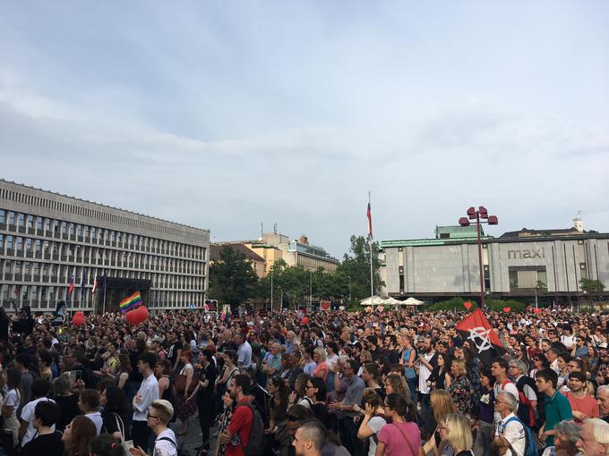 Protest proti politki sovraštva | Foto: Maša K. Brecelj