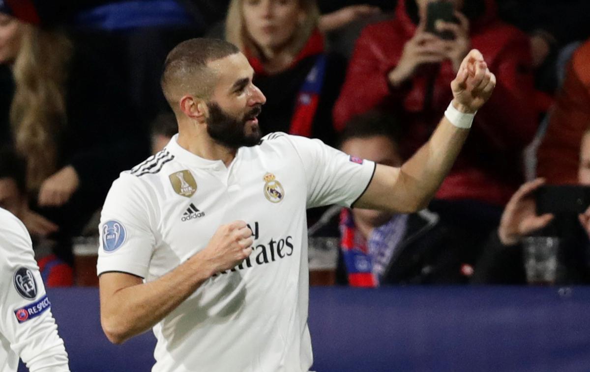 Karim Benzema | Karim Benzema je blestel na gostovanju Reala na Češkem. | Foto Reuters