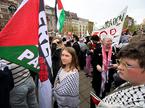 Protest pred Evrovizijo v Malmoju v podporo Palestini