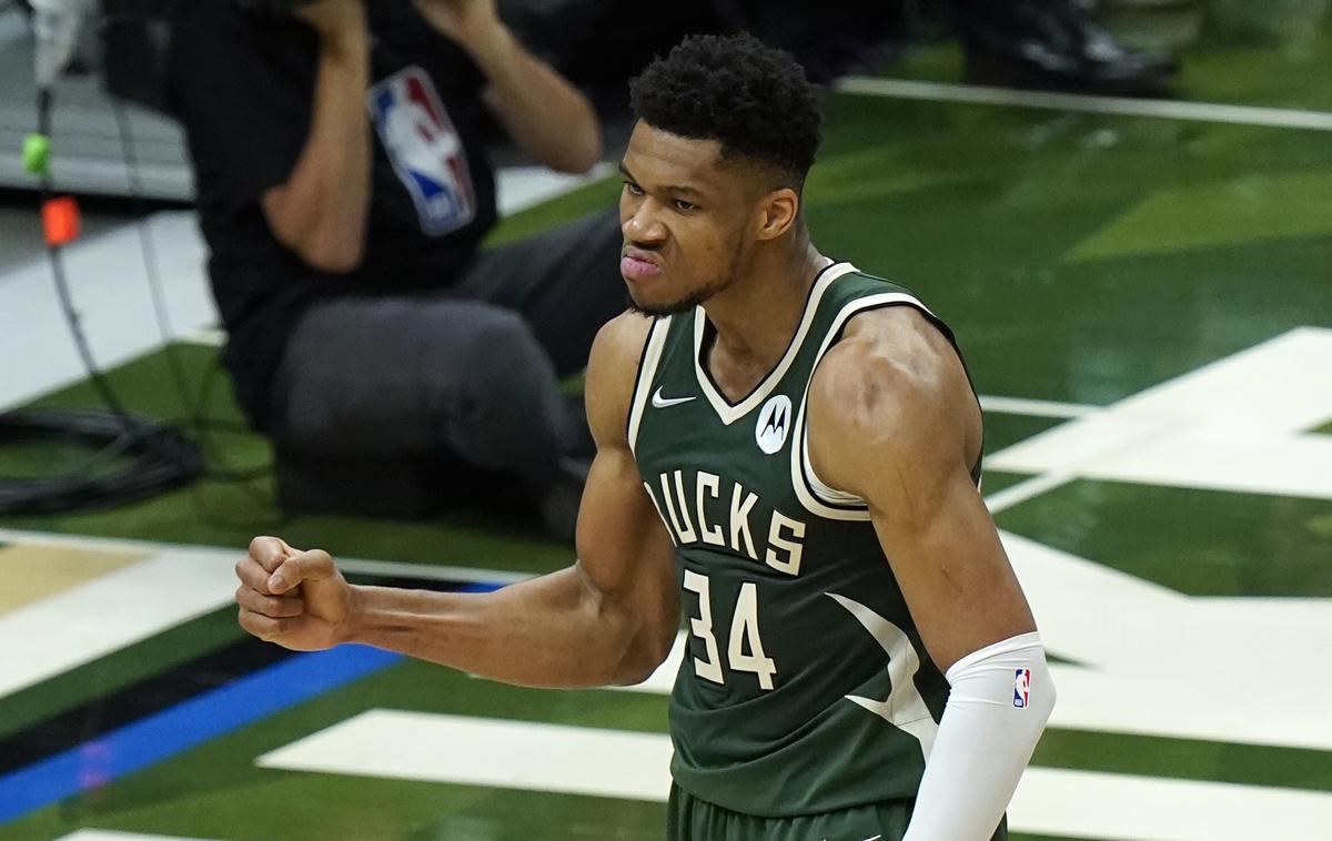 Giannis Antetokuonmpo | Giannis Antetokounmpo je z 41 točkami vodil Milwaukee do prve finalne zmage. | Foto Guliverimage