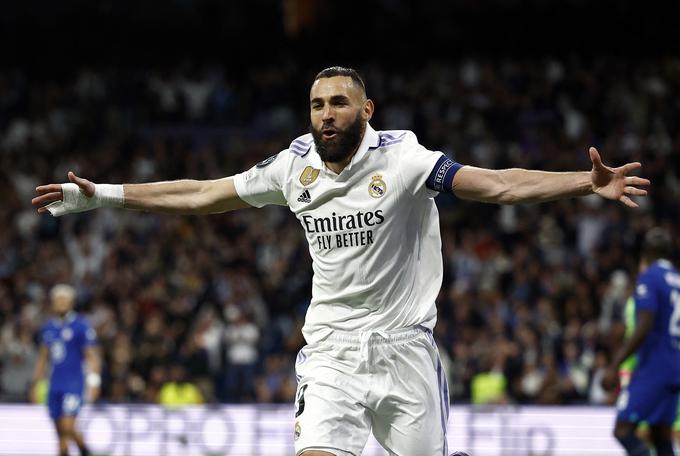 Karim Benzema je zdaj pri 90 golih v ligi prvakov. | Foto: Reuters