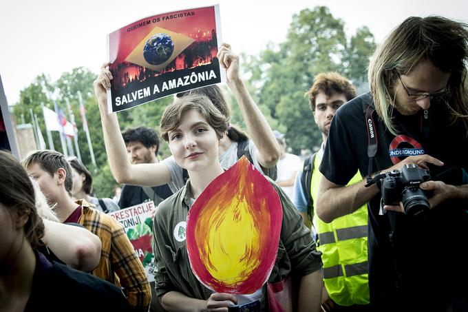 Mladi za podnebno pravičnost, protest | Foto: Ana Kovač