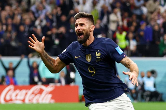 Francija Katar 2022 Olivier Giroud | Olivier Giroud je na koncu dosegel odločujoči zadetek za zmago Francije z 2:1. | Foto Reuters