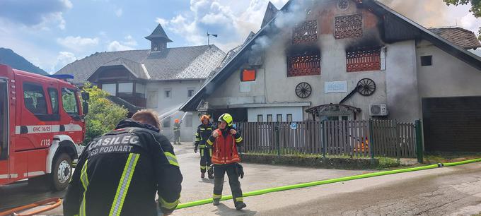 požar Metron Inštitut | Foto: Krajevna skupnost Podnart