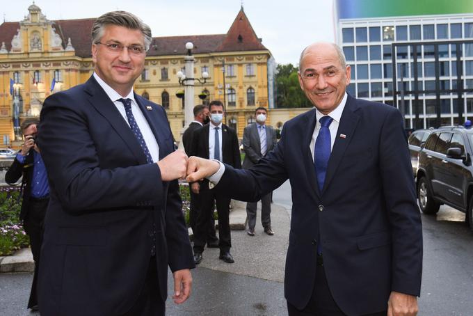 Janez Janša in Urška Bačovnik Janša na obisku na Hrvaškem | Foto: Vlada RS